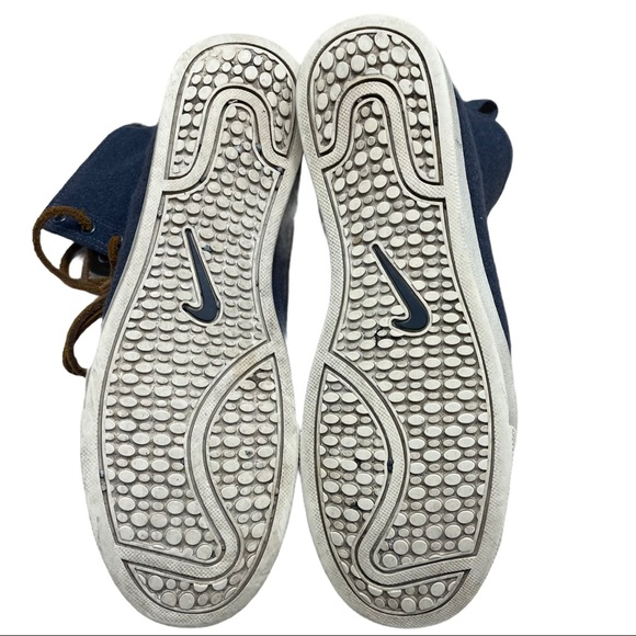 Nike Racquette Mid Denim Leather Lace Up Woman 7.5 - Picture 9 of 11